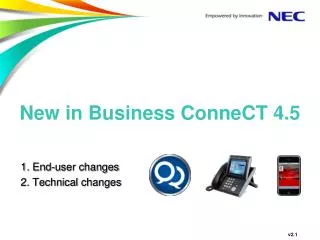 New in Business ConneCT 4.5
