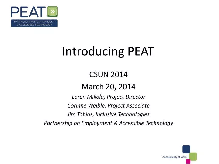 introducing peat