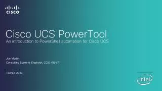 Cisco UCS PowerTool