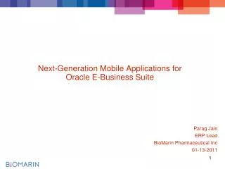 Next-Generation Mobile Applications for Oracle E-Business Suite