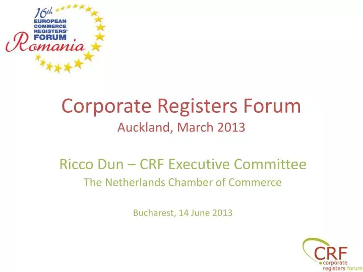 corporate registers forum auckland march 2013