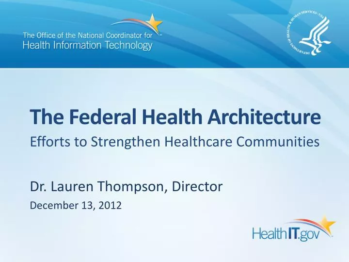 the federal health architecture