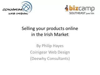 Selling your products online in the Irish Market