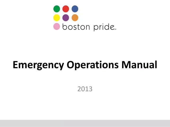 emergency operations manual