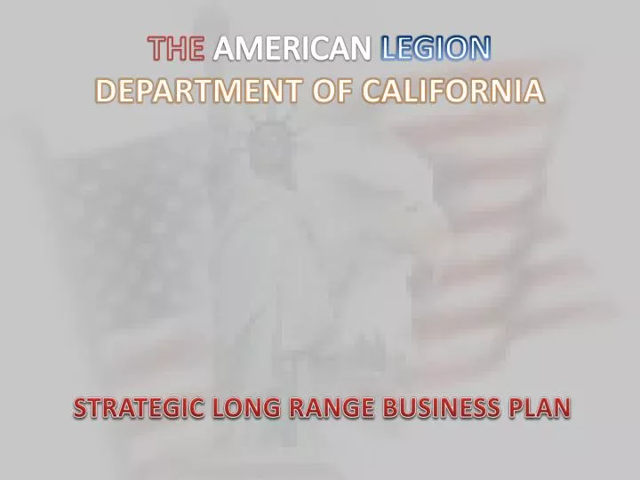 the american legion department of california