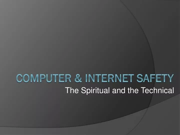 the spiritual and the technical