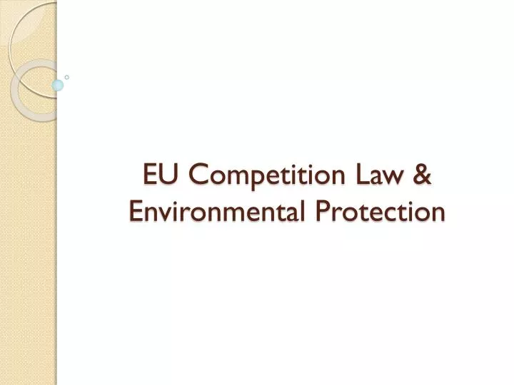 eu competition law environmental protection