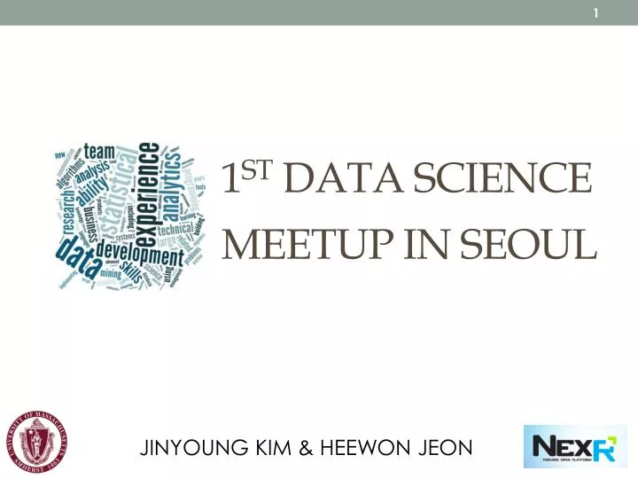 1 st data science meetup in seoul