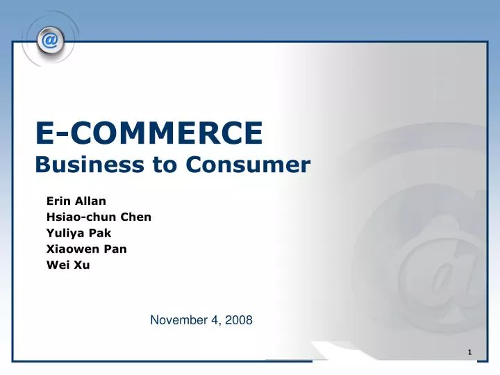 e commerce business to consumer