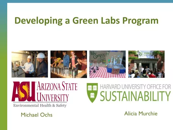 developing a green labs program