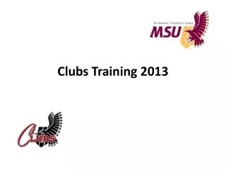 Clubs Training 2013
