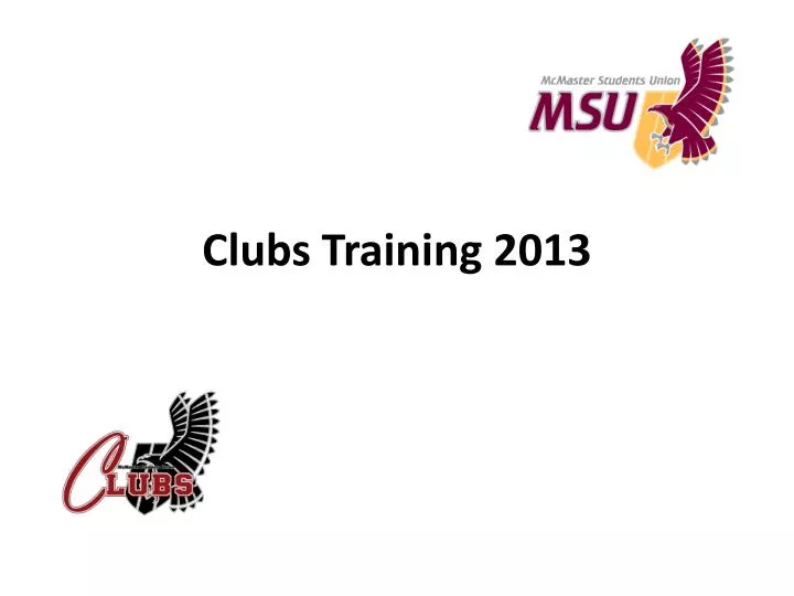 clubs training 2013