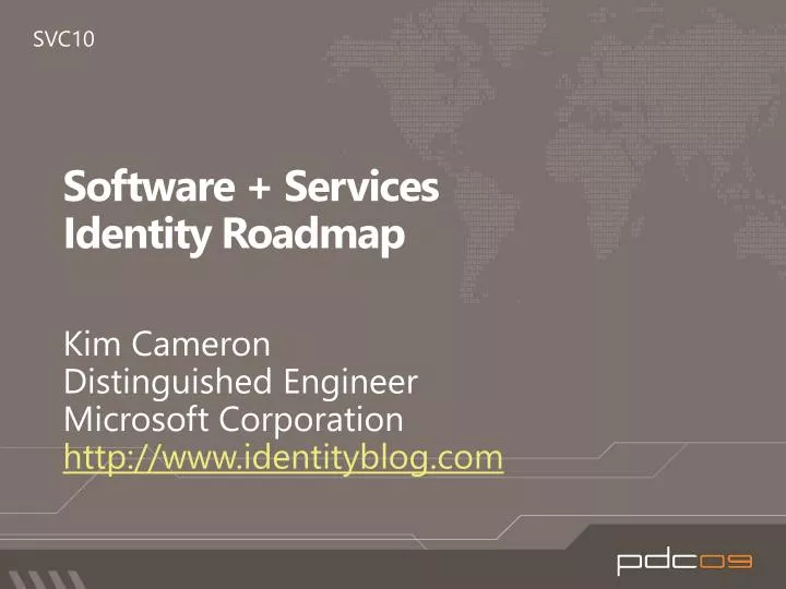 software services identity roadmap