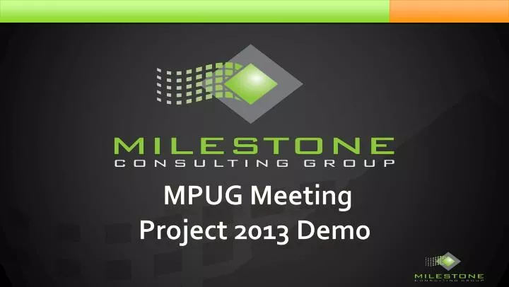 mpug meeting project 2013 demo