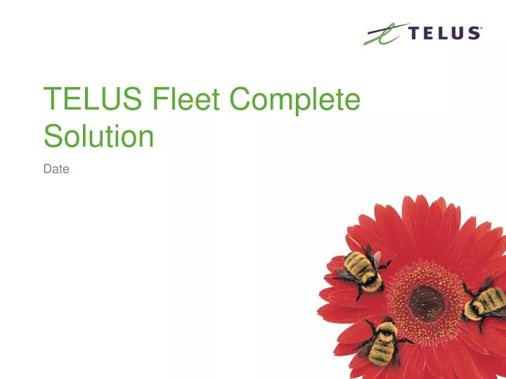 telus fleet complete solution