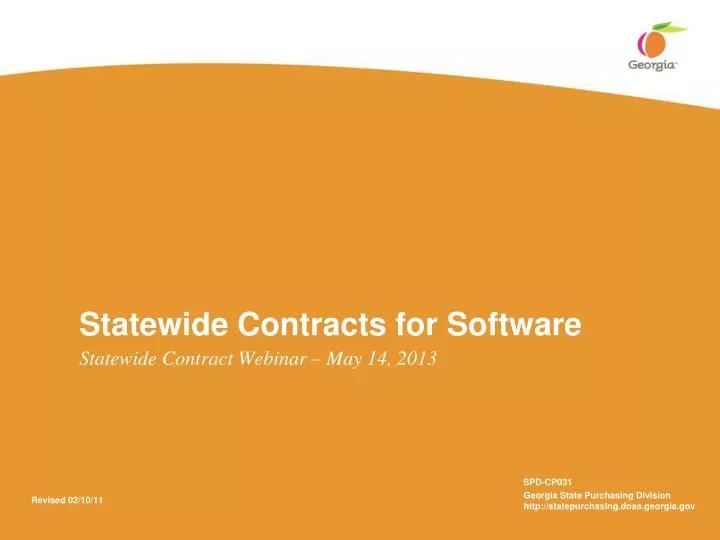 statewide contracts for software