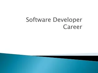 Software Developer Career