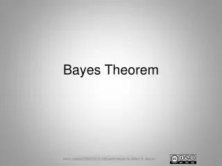 Bayes Theorem