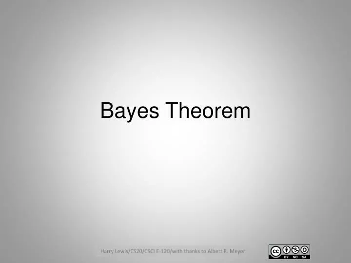 bayes theorem