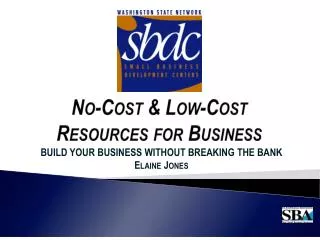 No-Cost &amp; Low-Cost Resources for Business