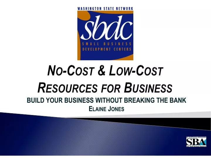no cost low cost resources for business