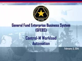 General Fund Enterprise Business System (GFEBS)