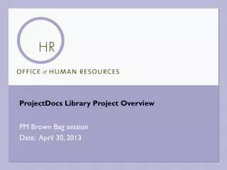 ProjectDocs Library Project Overview