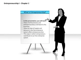 Entrepreneurship I - Chapter 1
