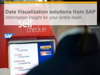 Data Visualization solutions from SAP Information insight for your entire team