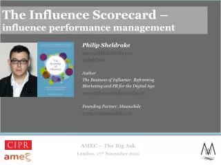 The Influence Scorecard – influence performance management