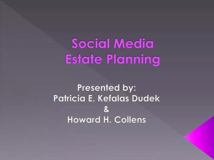 social media estate planning