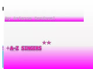 a-z singers