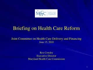 briefing on health care reform