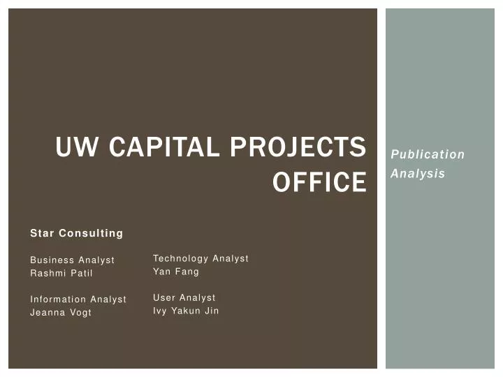 uw capital projects office