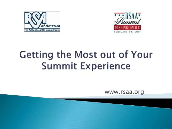 the receptive services association of america getting the most out of your summit experience