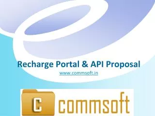recharge portal api proposal www commsoft in