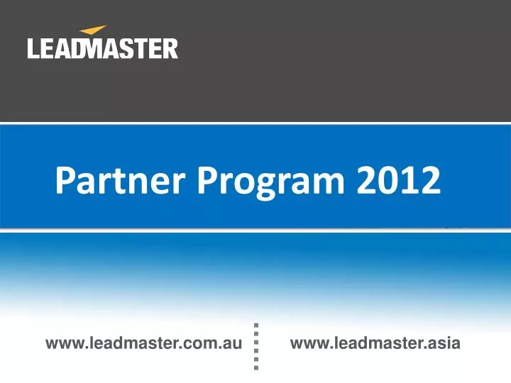 partner program 2012