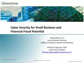 Cyber Security for Small Business and Financial Fraud Potential