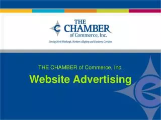 THE CHAMBER of Commerce, Inc. Website Advertising