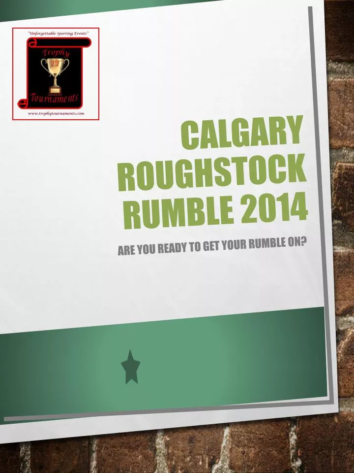 calgary roughstock rumble 2014