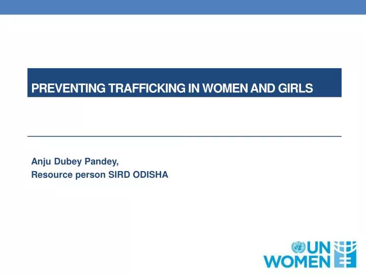 p reventing trafficking in women and girls
