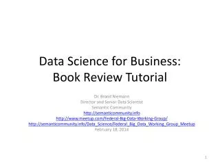 Data Science for Business: Book Review Tutorial