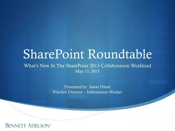 sharepoint roundtable