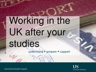 Working in the UK after your studies