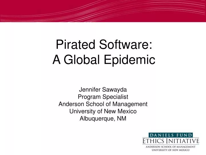 pirated software a global epidemic