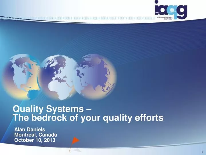 quality systems the bedrock of your quality efforts