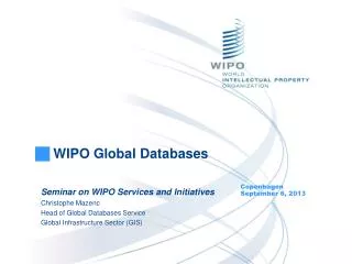 WIPO Global Databases