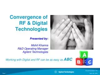 Convergence of RF &amp; Digital Technologies