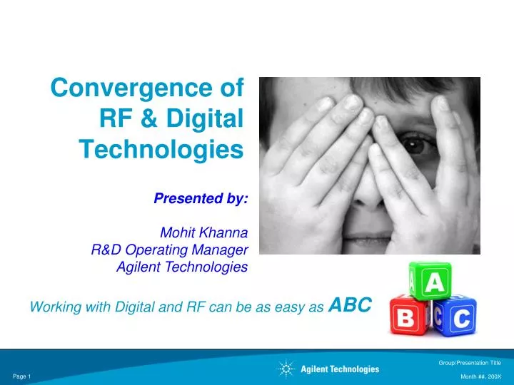 convergence of rf digital technologies