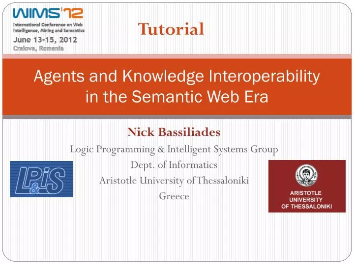 agents and knowledge interoperability in the semantic web era